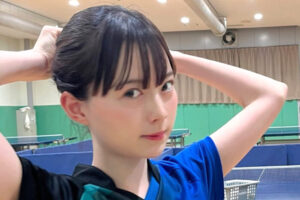 菊池日菜　卓球　顔　画像①